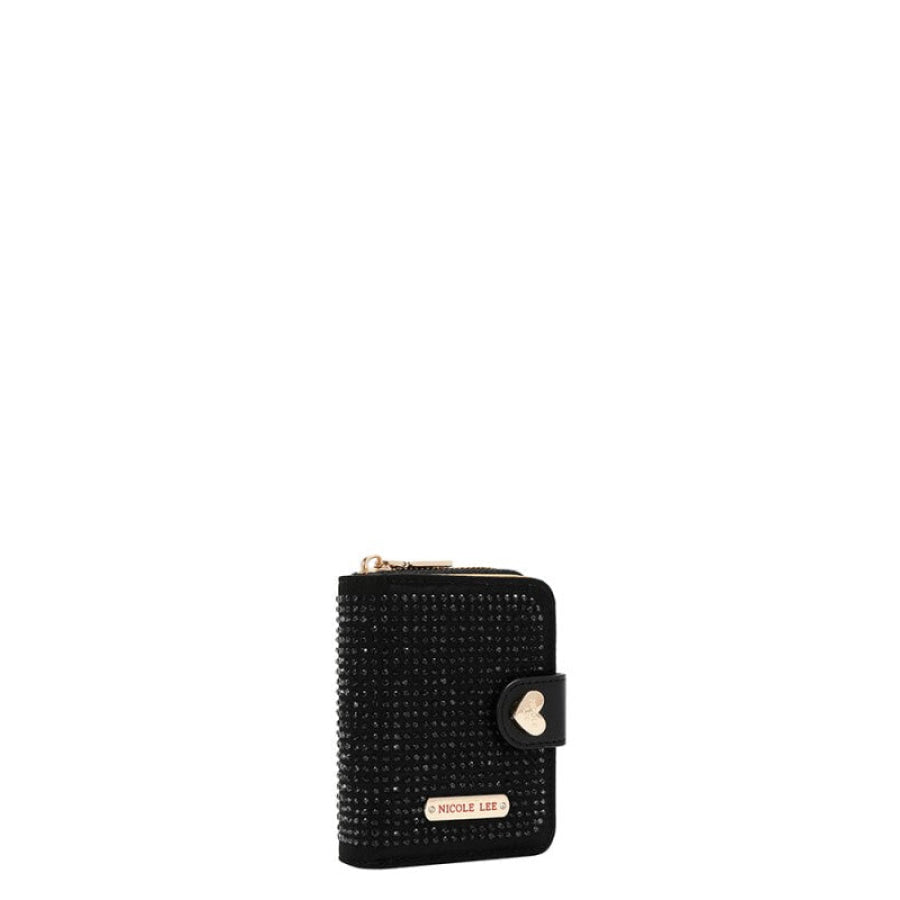 Nicole Lee USA Solid Crystal Heart Bifold Wallet