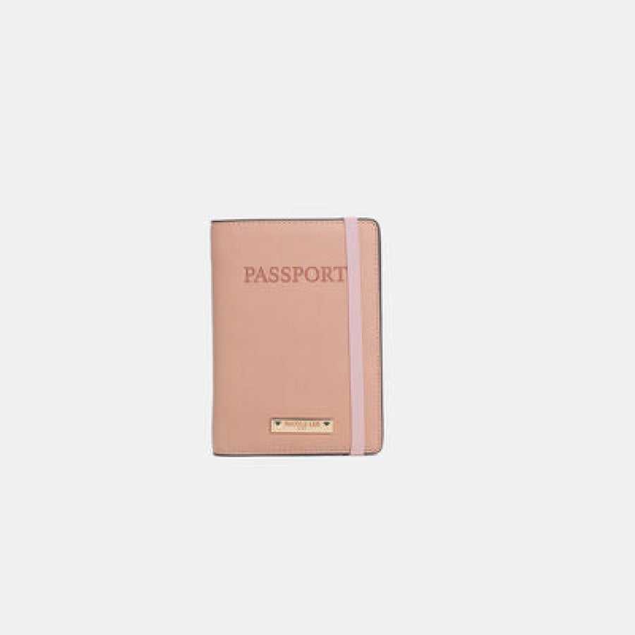 Nicole Lee USA Solid Passport Wallet PINK / One Size Apparel and Accessories