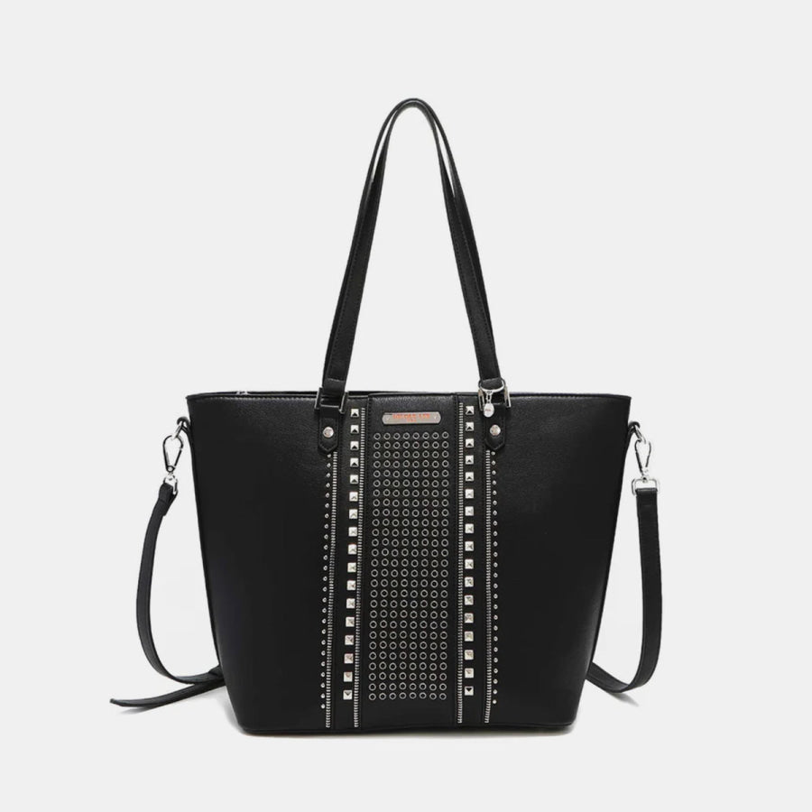 Nicole Lee USA Studded Decor Tote Bag Apparel and Accessories