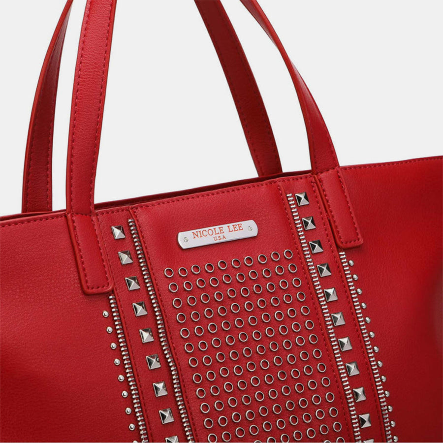 Nicole Lee USA Studded Large Tote Bag Apparel and Accessories