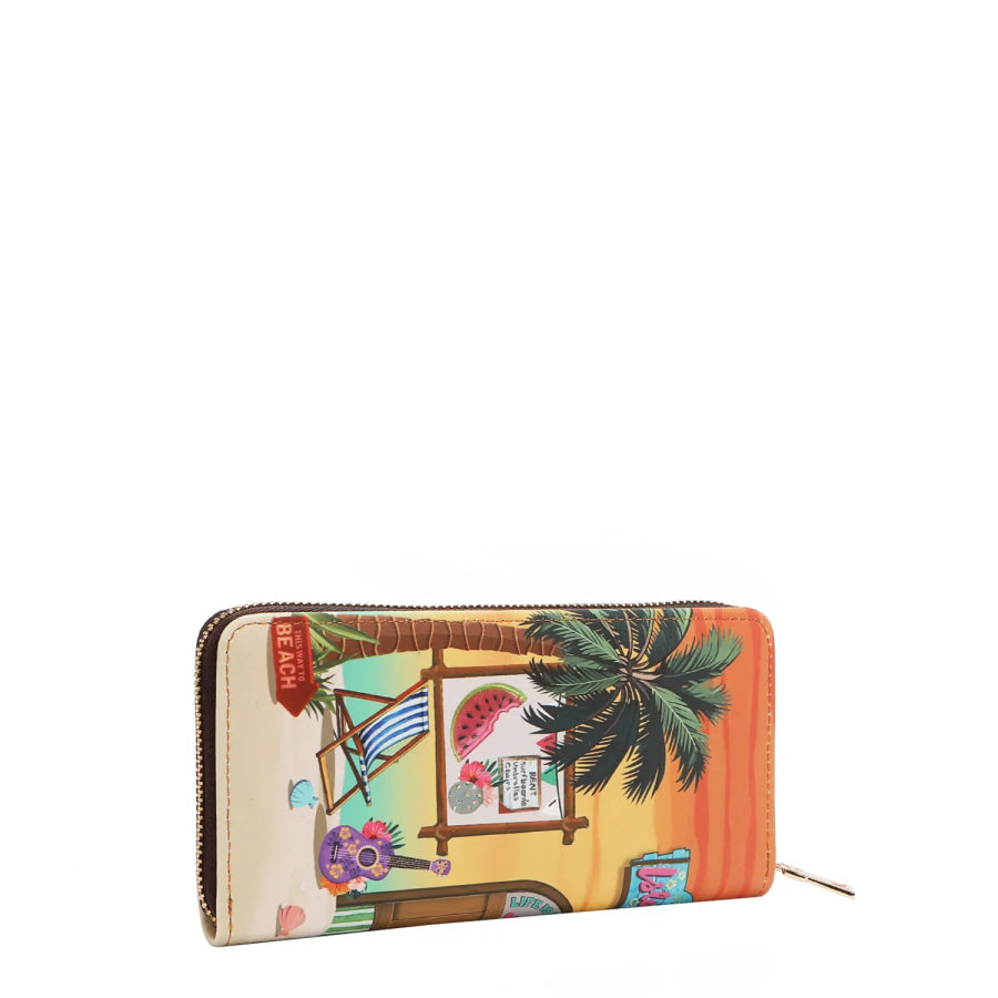 NICOLE LEE USA SUN AND SAND 3 PIECE SET (Handbag Crossbody Wallet) Handbags