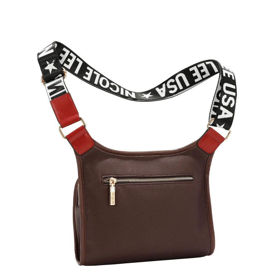 NICOLE LEE USA TRAVELER CROSSBODY BAG Handbags