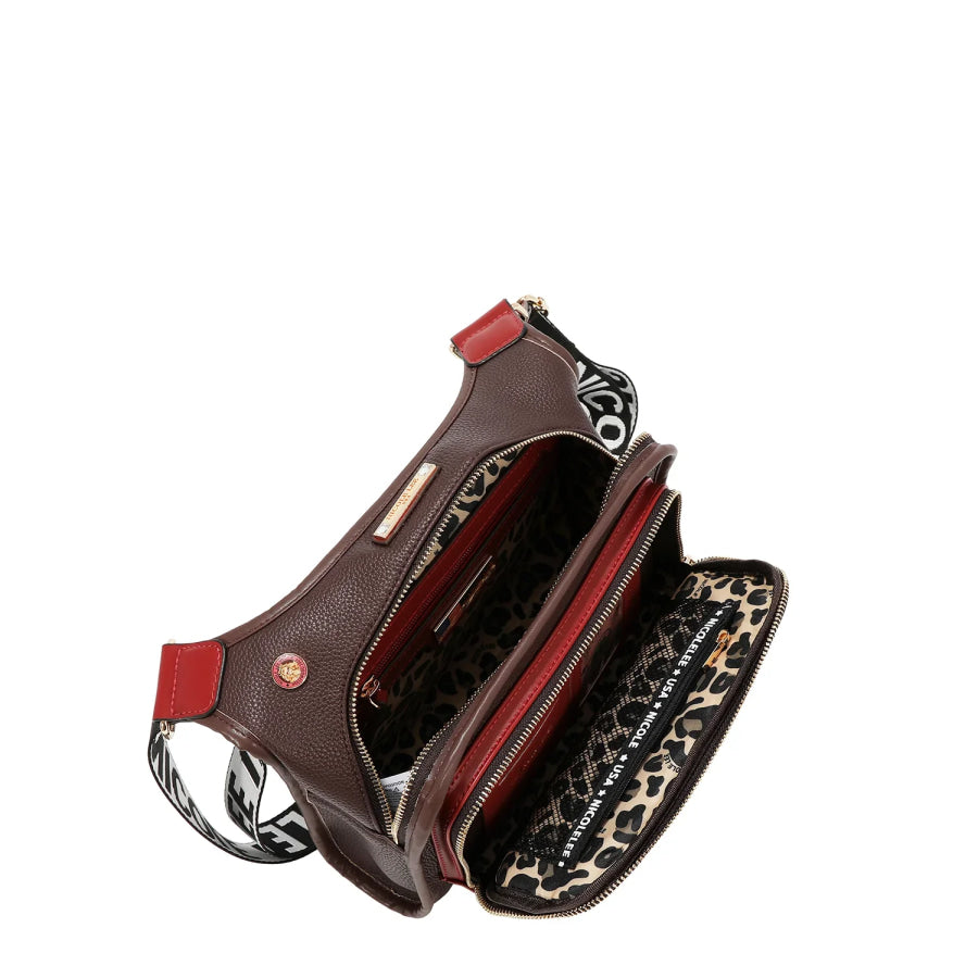 NICOLE LEE USA TRAVELER CROSSBODY BAG Handbags