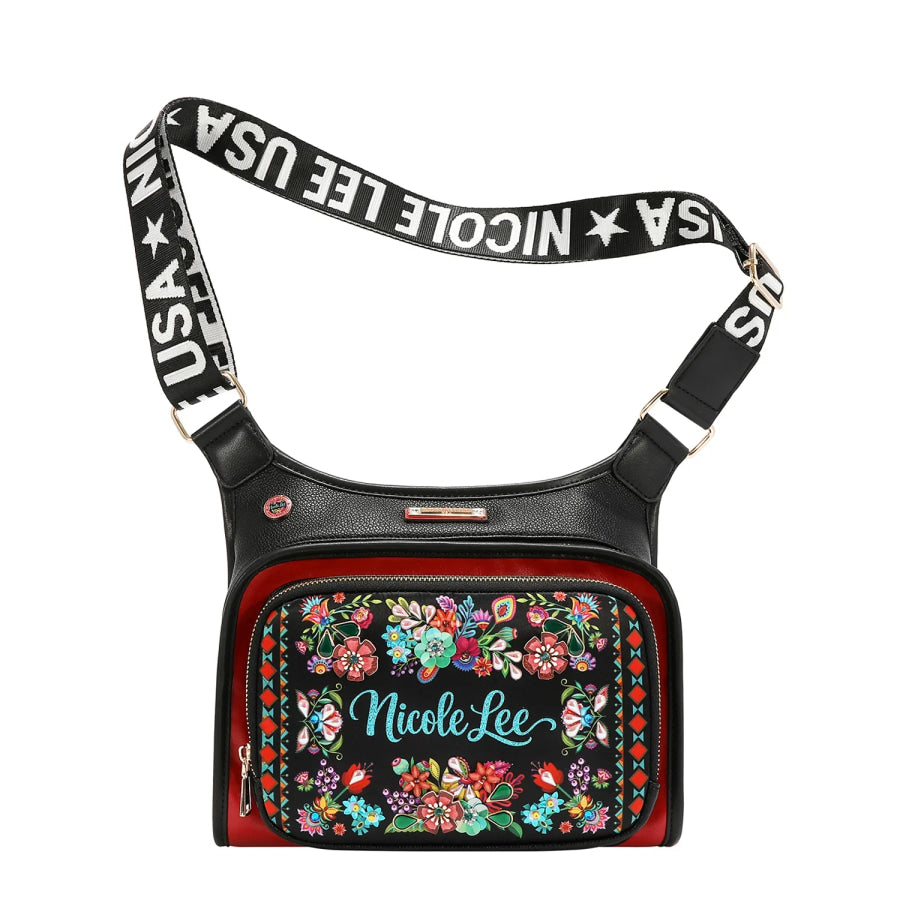 NICOLE LEE USA TRAVELER CROSSBODY BAG Handbags