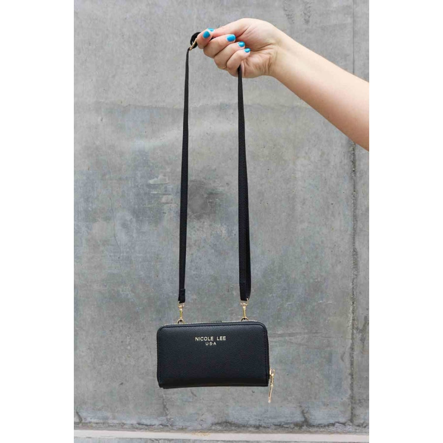 Nicole Lee USA Two-Piece Crossbody Phone Case Wallet Handbags
