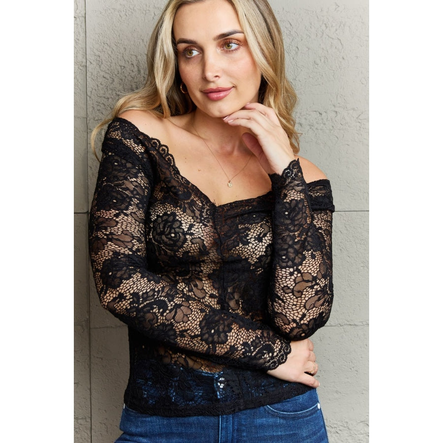 Ninexis Be Kind Off The Shoulder Lace Top