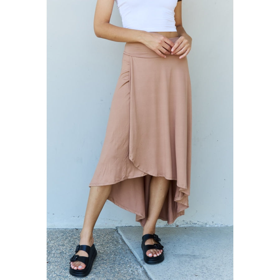 Ninexis First Choice High Waisted Flare Maxi Skirt in Camel Camel / S