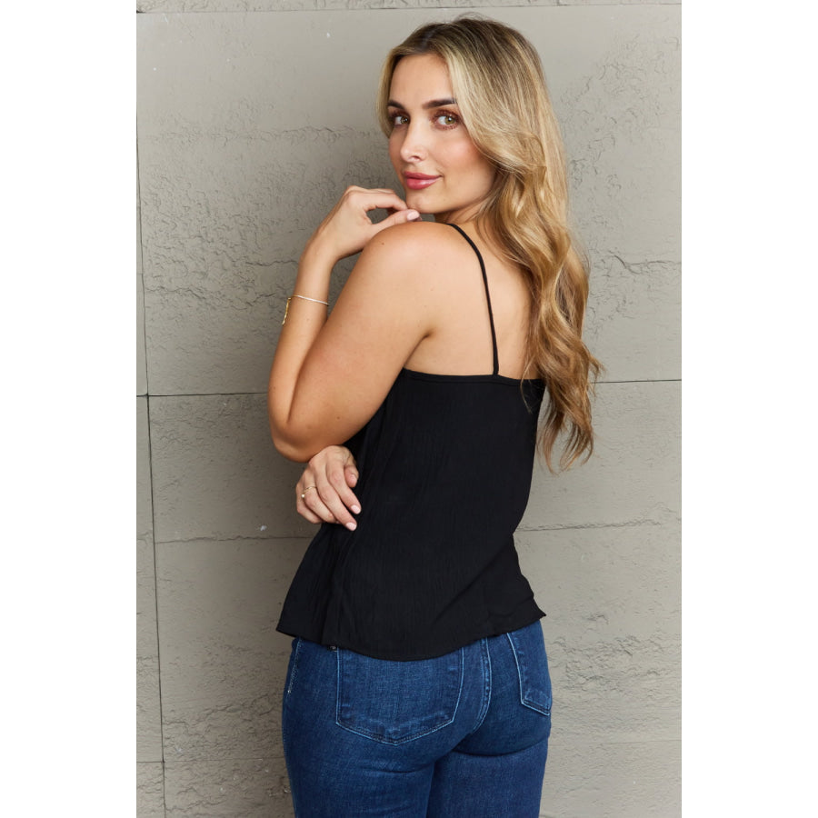 Ninexis For The Weekend Loose Fit Cami Black / S Apparel and Accessories