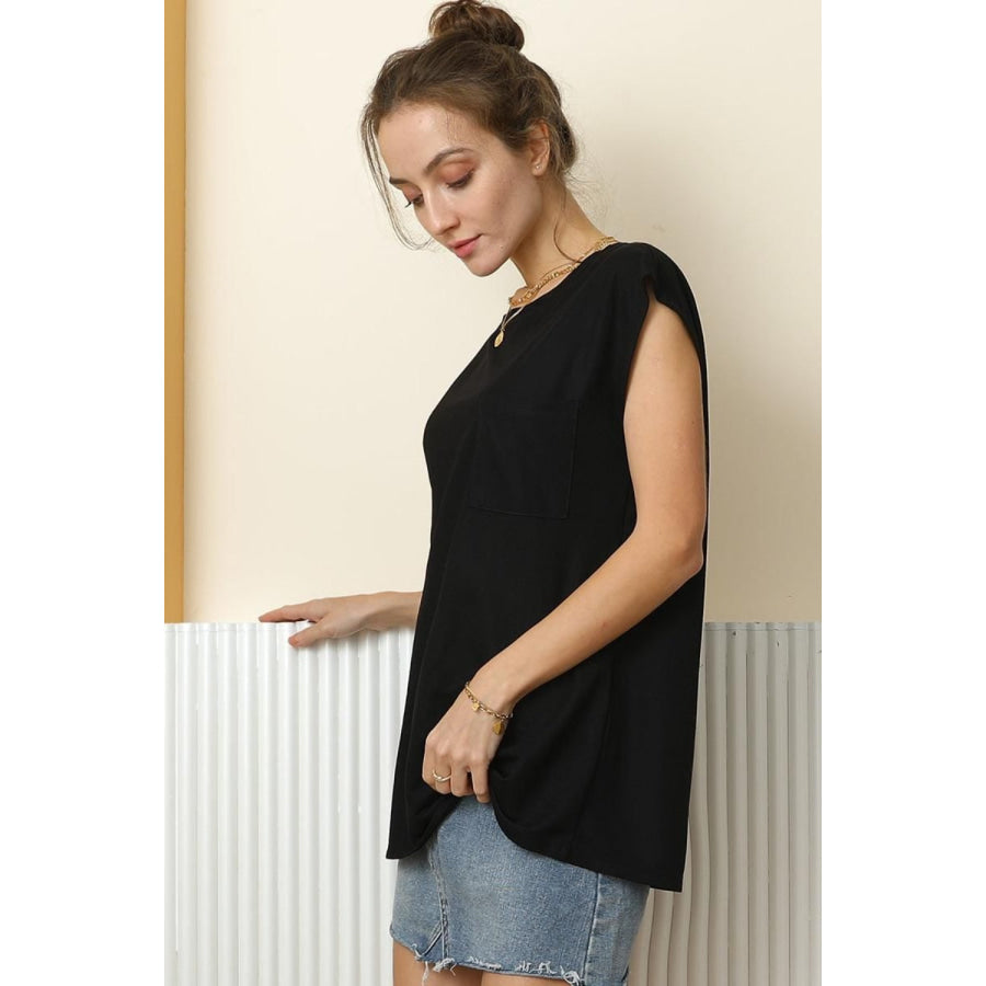 Ninexis Round Neck Cap Sleeve T - Shirt Apparel and Accessories