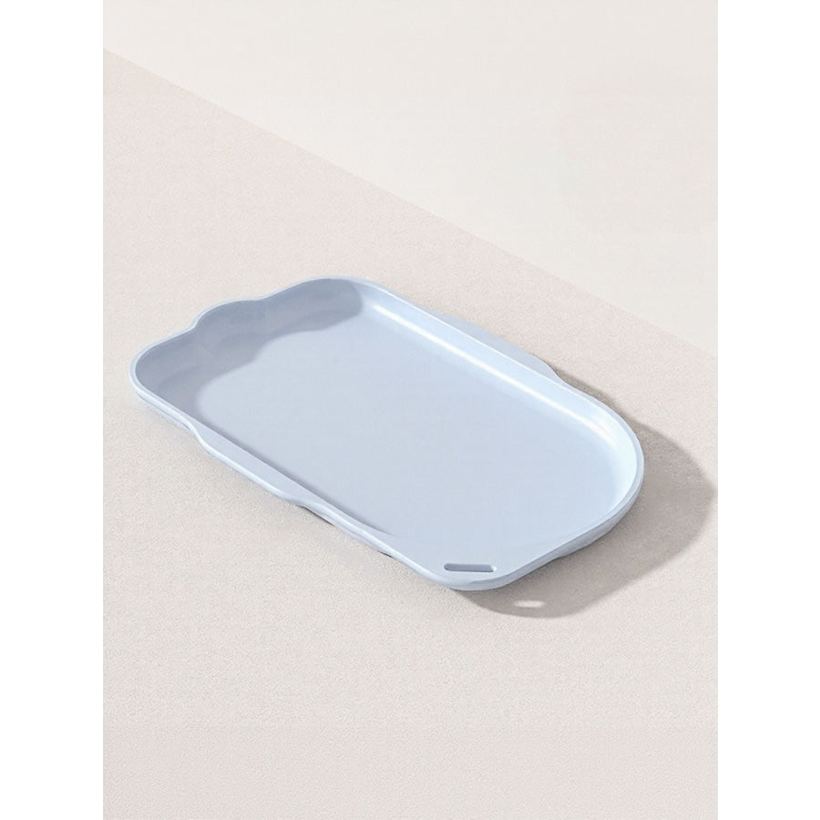 Non-Slip Pet Bowl with Tray Light Blue / S Apparel and Accessories