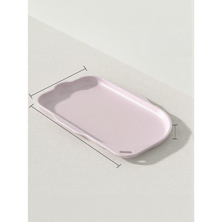 Non-Slip Pet Bowl with Tray Pink Purple / S Apparel and Accessories