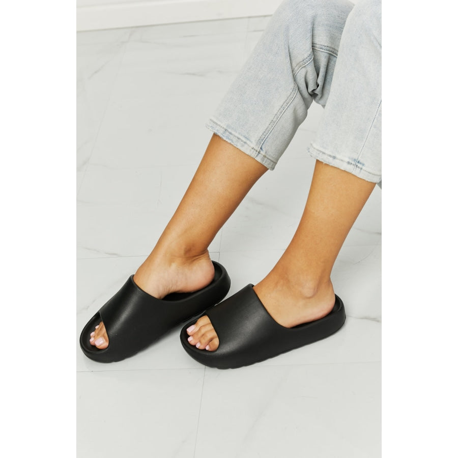 NOOK JOI In My Comfort Zone Slides in Black