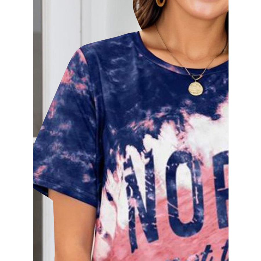 NOPE NOT TODAY Round Neck Short Sleeve T - Shirt Navy / S Apparel and Accessories