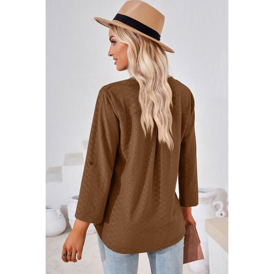 Notched Roll - Tab Sleeve T - Shirt Apparel and Accessories