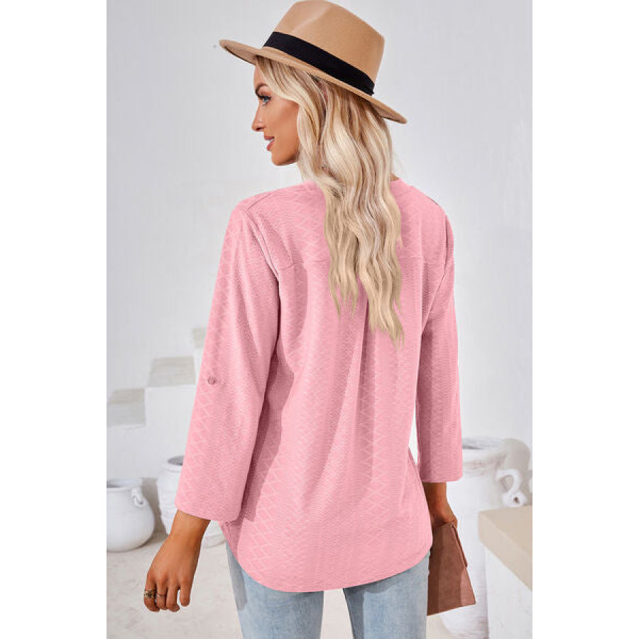 Notched Roll - Tab Sleeve T - Shirt Apparel and Accessories