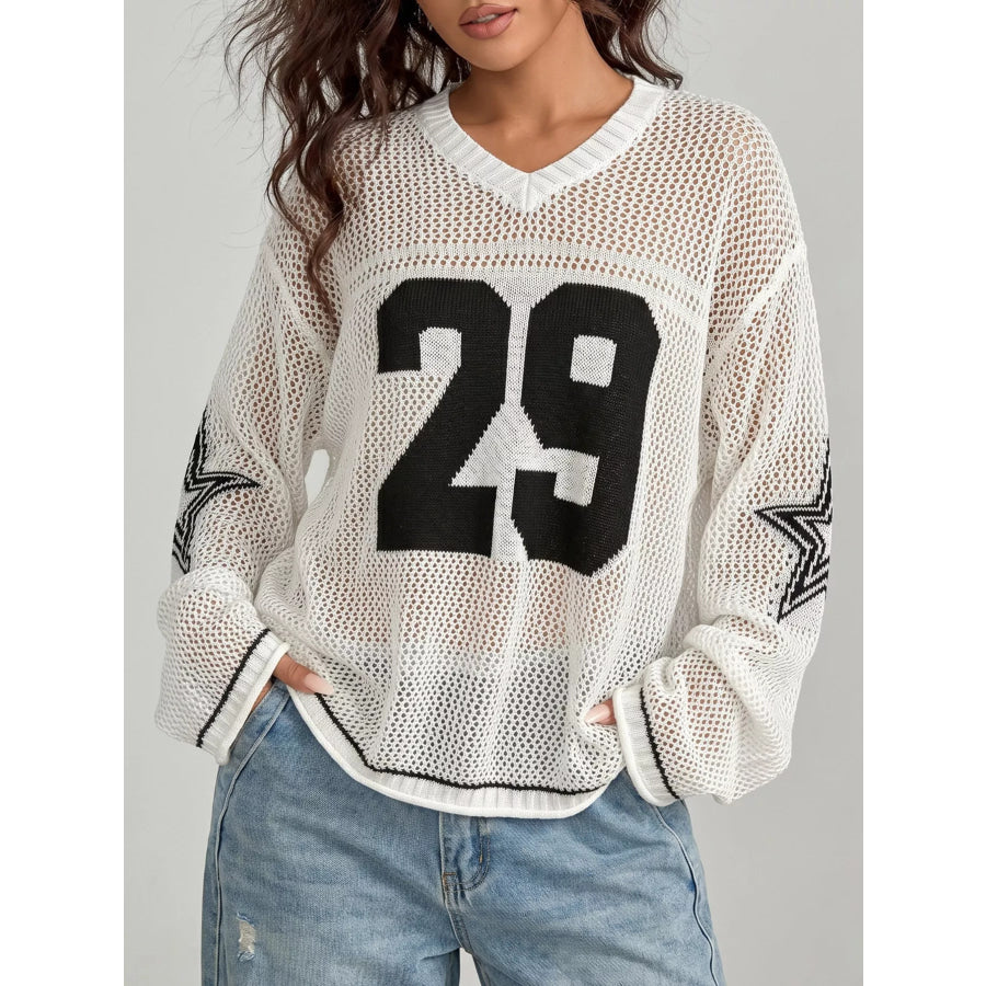 Number 29 Openwork Knit Cover Up Apparel and Accessories