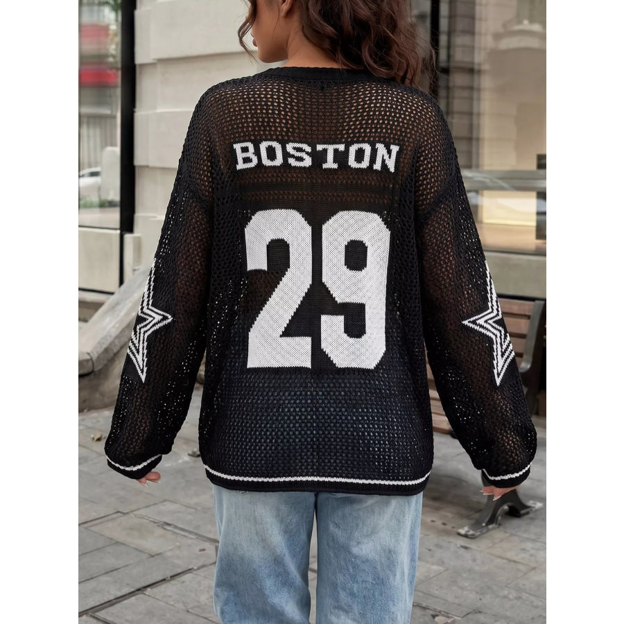 Number 29 Openwork Knit Cover Up Apparel and Accessories