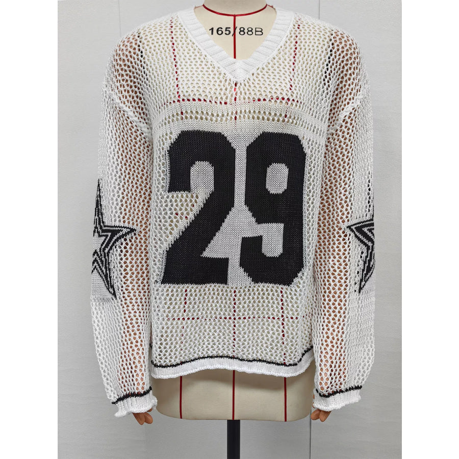 Number 29 Openwork Knit Cover Up Apparel and Accessories