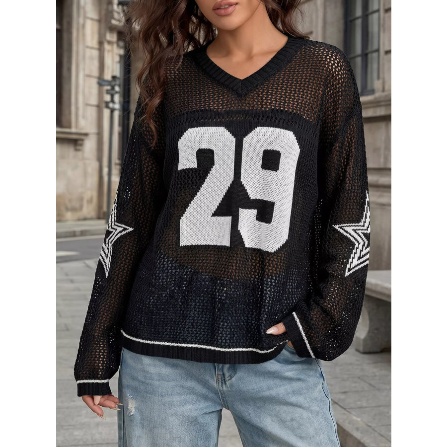 Number 29 Openwork Knit Cover Up Apparel and Accessories
