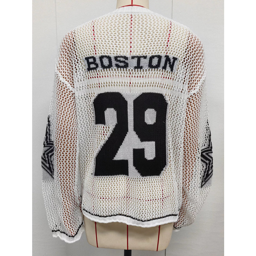 Number 29 Openwork Knit Cover Up Apparel and Accessories