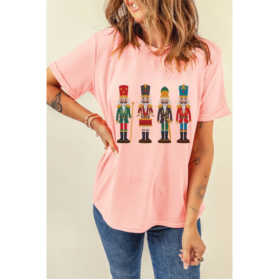 Nutcracker Round Neck Short Sleeve T-Shirt Apparel and Accessories