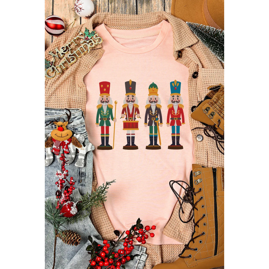 Nutcracker Round Neck Short Sleeve T-Shirt Apparel and Accessories