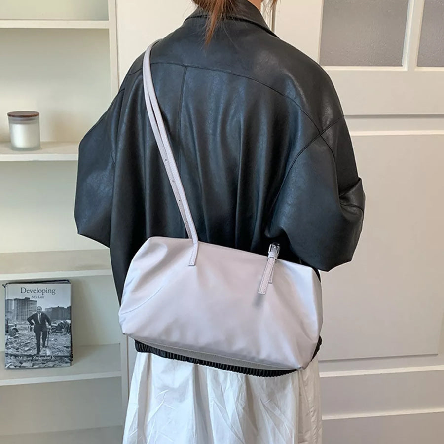 Nylon Shoulder Bag with Adjustable Strap Apparel and Accessories