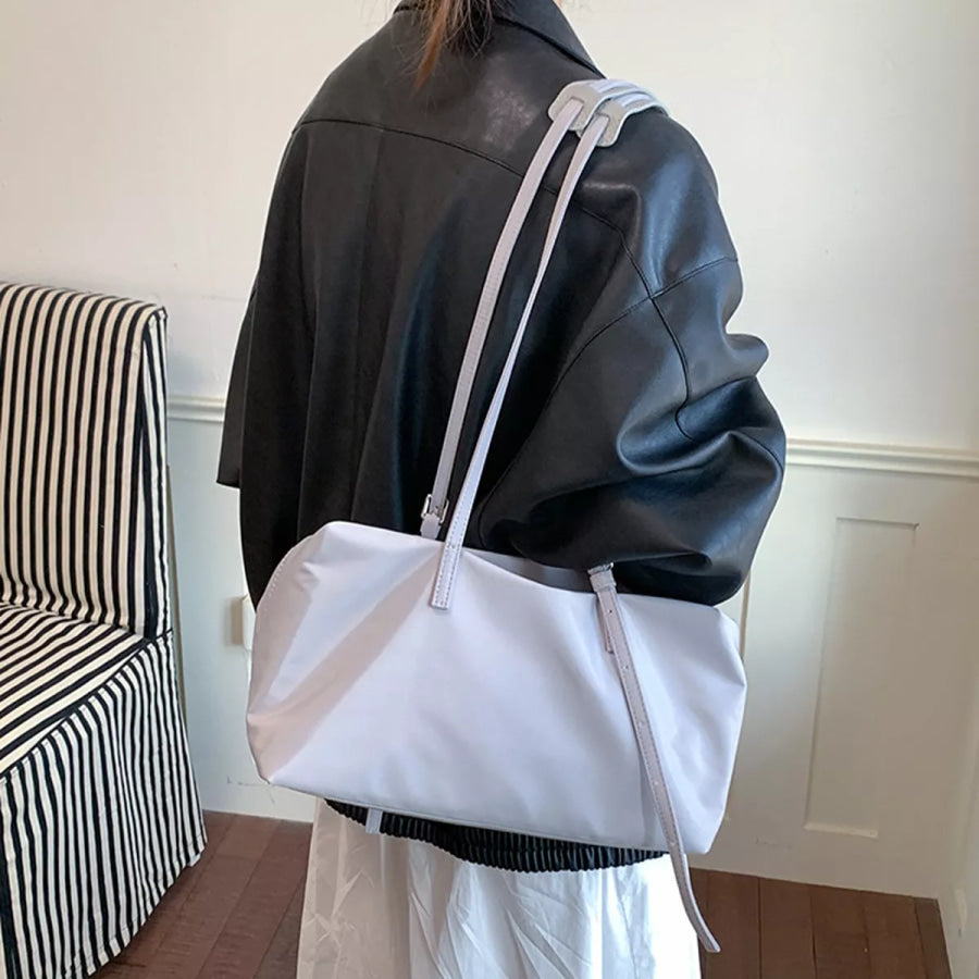 Nylon Shoulder Bag with Adjustable Strap Apparel and Accessories
