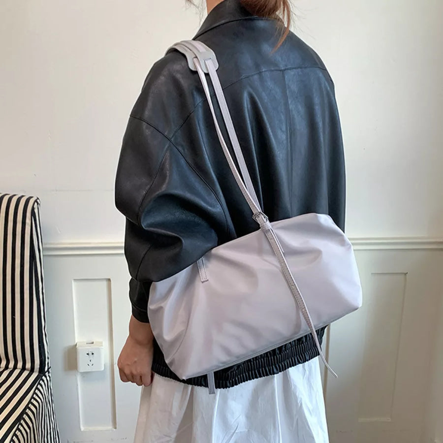 Nylon Shoulder Bag with Adjustable Strap Apparel and Accessories