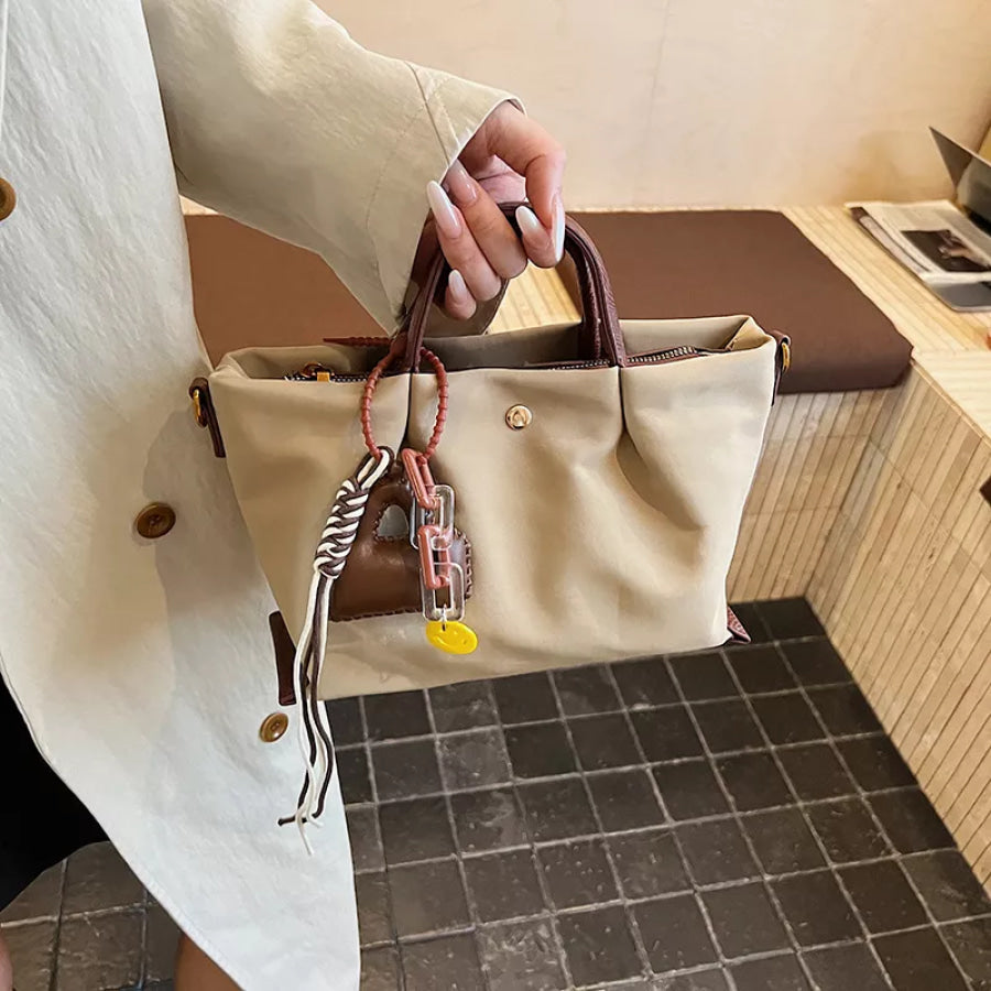 Nylon Waterproof Mini Handbag Khaki / One Size Apparel and Accessories