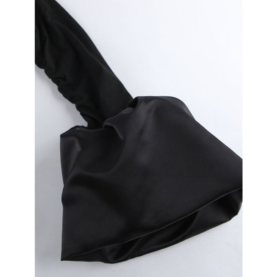 Off-Shoulder Ruffle Hem Mini Dress Apparel and Accessories