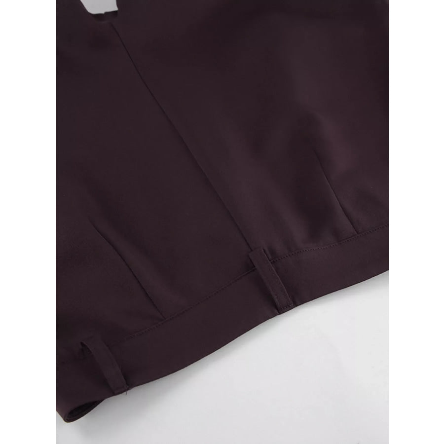 One-Button Blazer and Wide-Leg Pants Set Apparel and Accessories