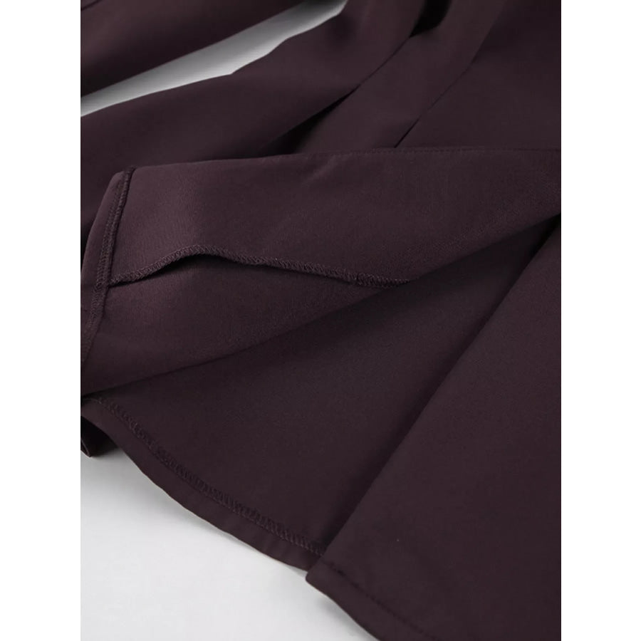 One-Button Blazer and Wide-Leg Pants Set Apparel and Accessories