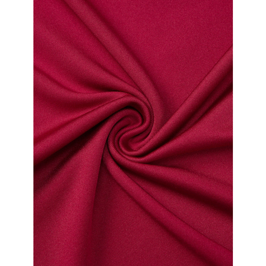 One-Shoulder Button-Decorated Fitted T-Shirt Apparel and Accessories