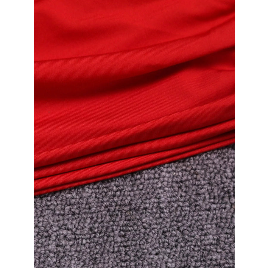 One-Shoulder Cutout Ruched Bodycon Mini Dress Apparel and Accessories