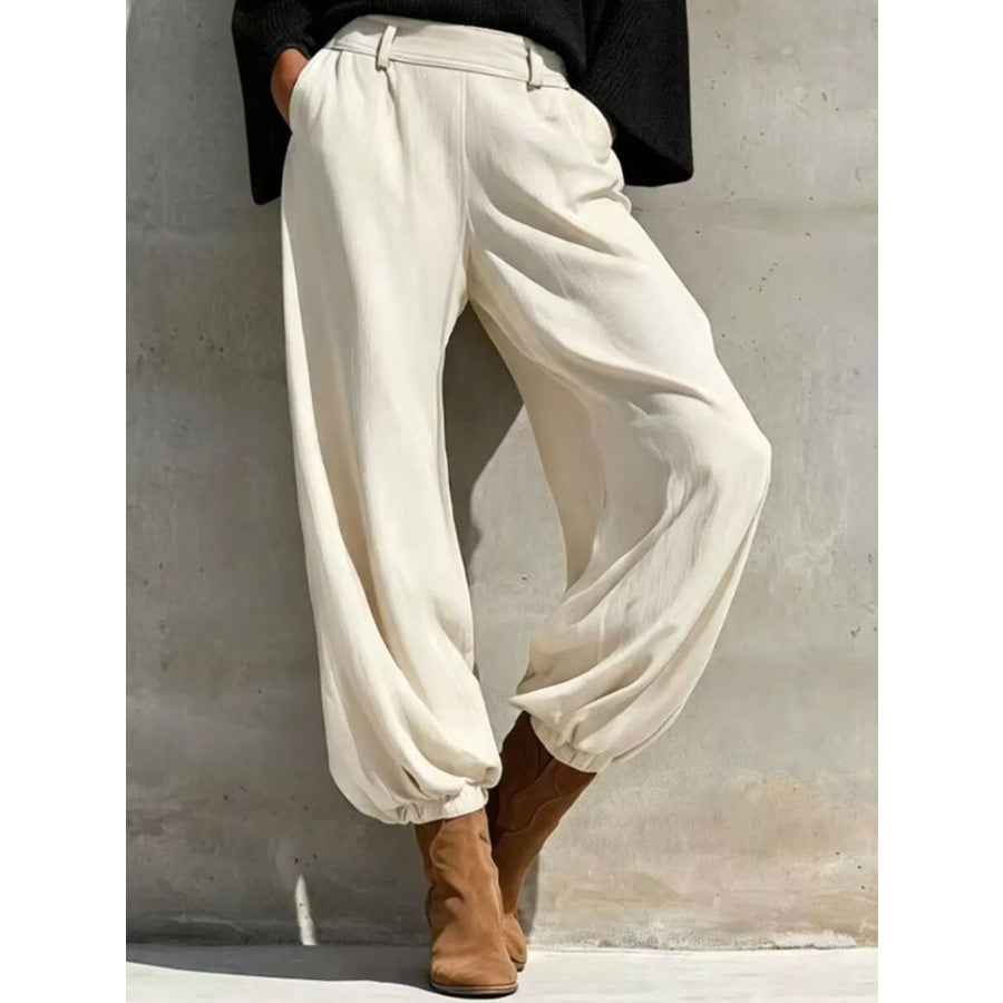 One-Shoulder Knit Top and High-Waisted Pants Set Apparel Accessories