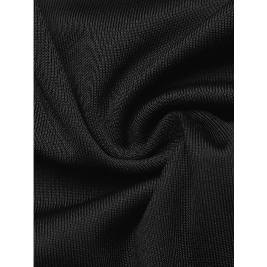 One-Shoulder Lace Trim Slim Fit T-Shirt Apparel and Accessories