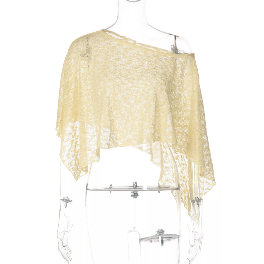 One Shoulder Long Sleeve Cover Up Apparel and Accessories