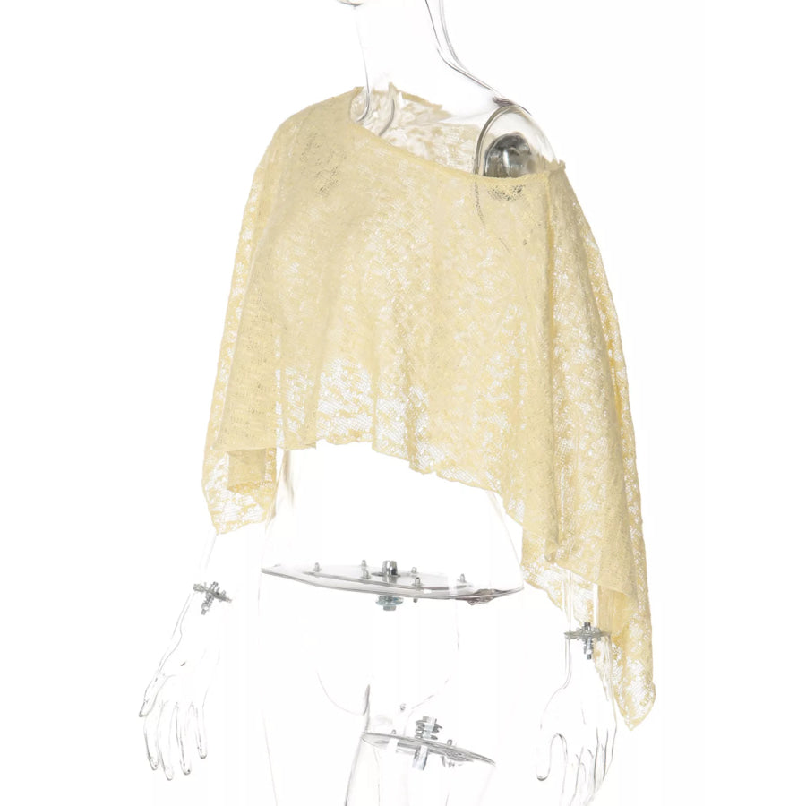 One Shoulder Long Sleeve Cover Up Apparel and Accessories