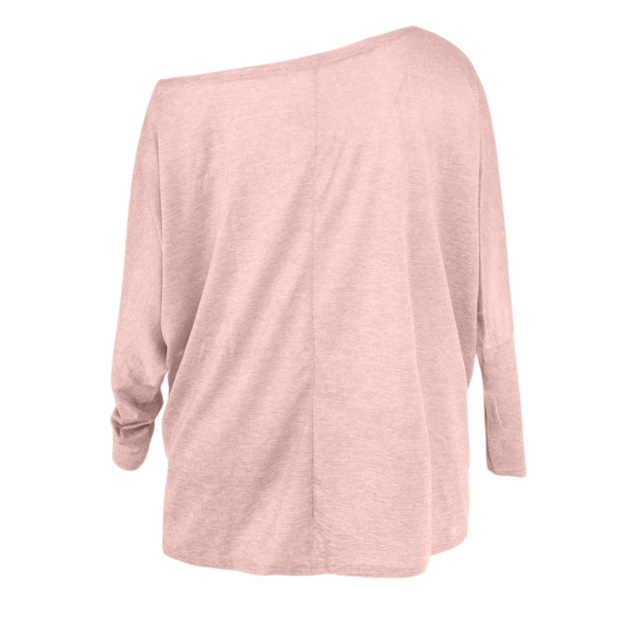 One Shoulder Long Sleeve T-Shirt Apparel and Accessories