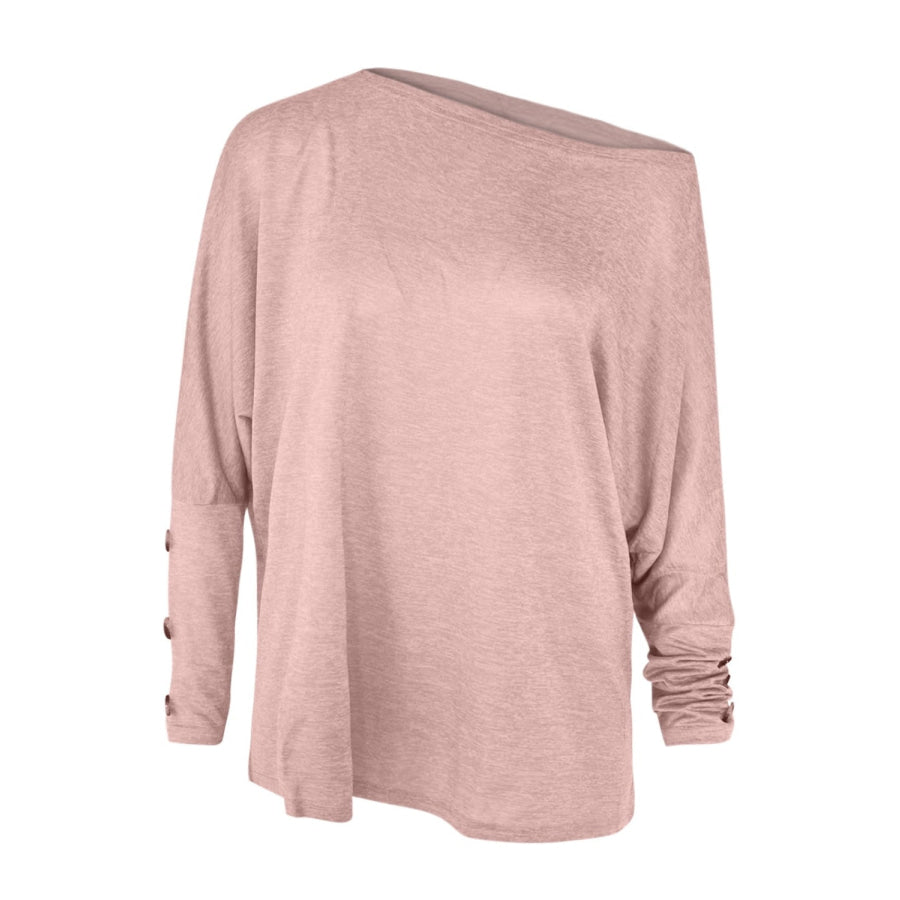 One Shoulder Long Sleeve T-Shirt Apparel and Accessories