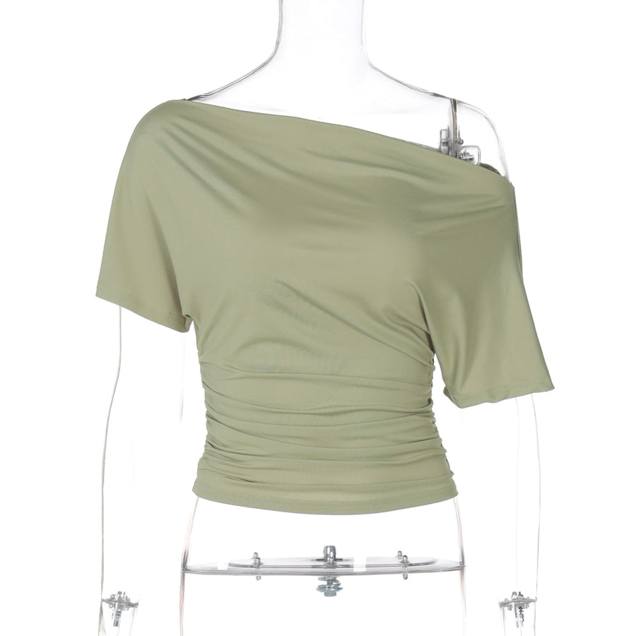 One Shoulder Short Sleeve T-Shirt Apparel and Accessories