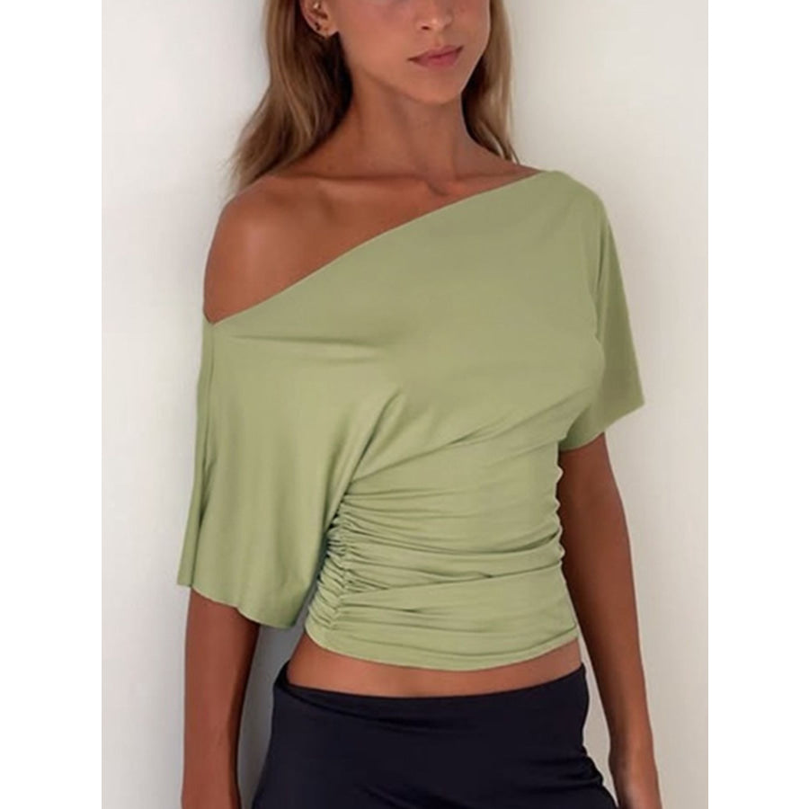 One Shoulder Short Sleeve T-Shirt Apparel and Accessories