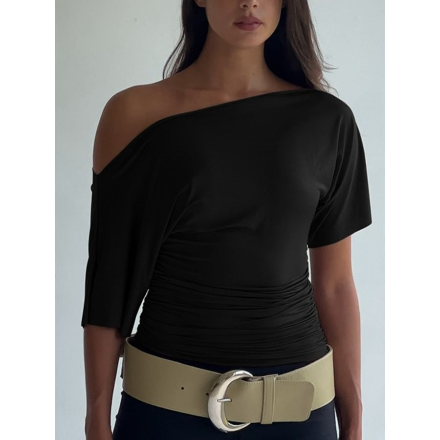 One Shoulder Short Sleeve T-Shirt Apparel and Accessories