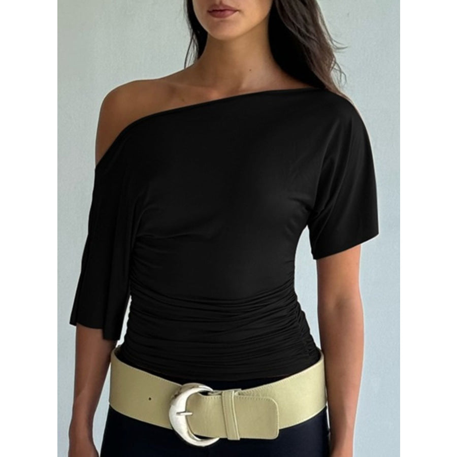 One Shoulder Short Sleeve T-Shirt Apparel and Accessories