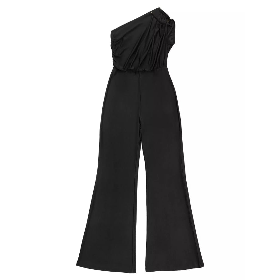 One-Shoulder Wide-Leg Jumpsuit Apparel and Accessories