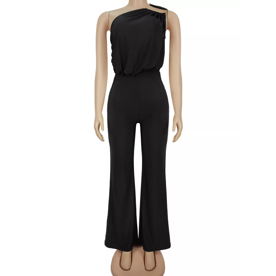 One-Shoulder Wide-Leg Jumpsuit Apparel and Accessories