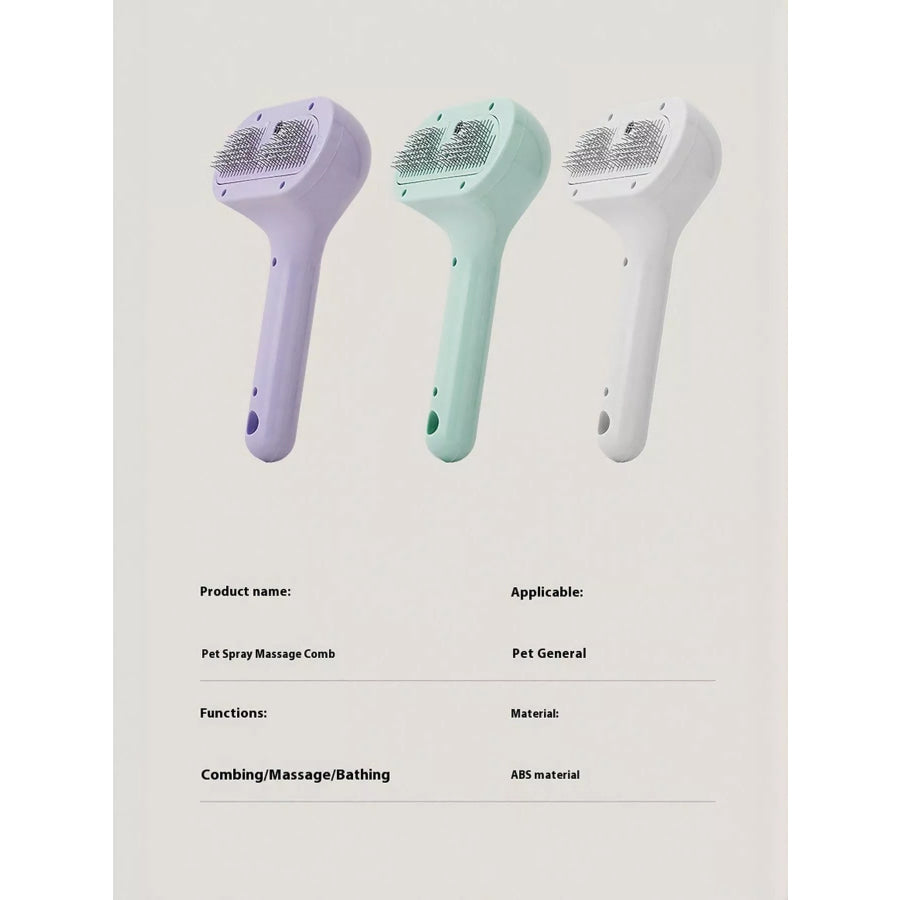 One-Touch Spray Pet Hair Remover Comb Apparel and Accessories