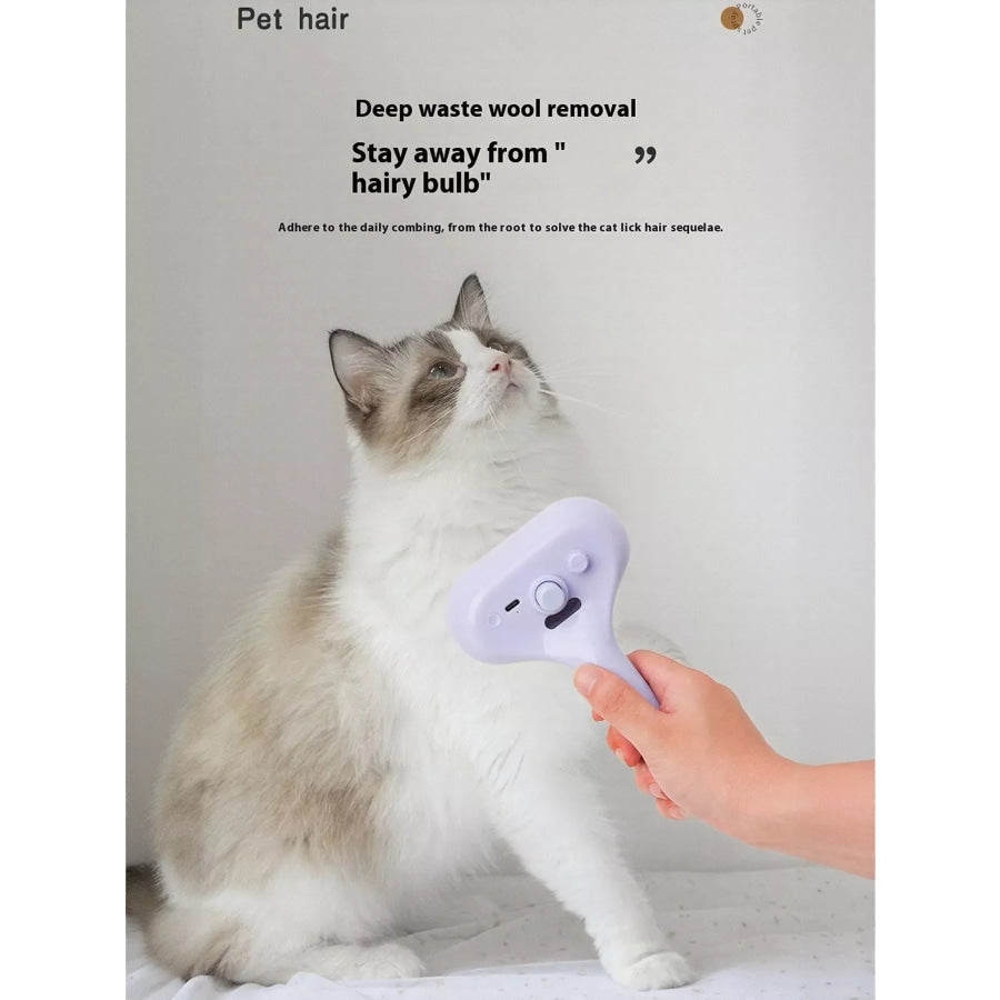 One-Touch Spray Pet Hair Remover Comb Apparel and Accessories