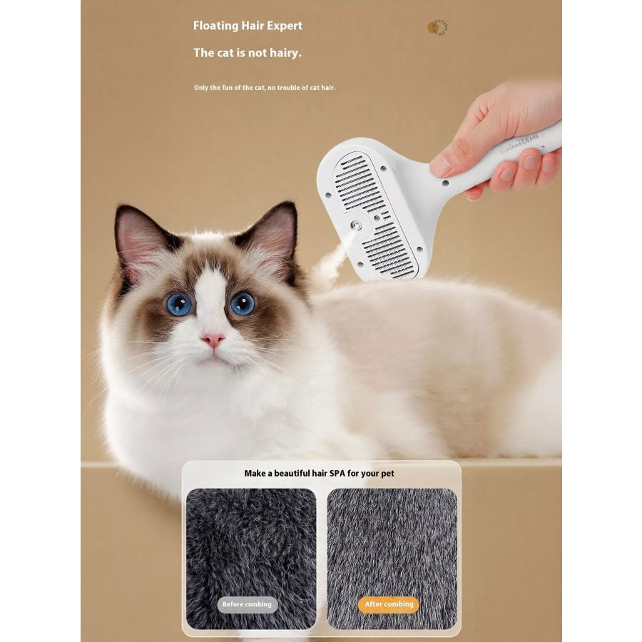 One-Touch Spray Pet Hair Remover Comb Apparel and Accessories